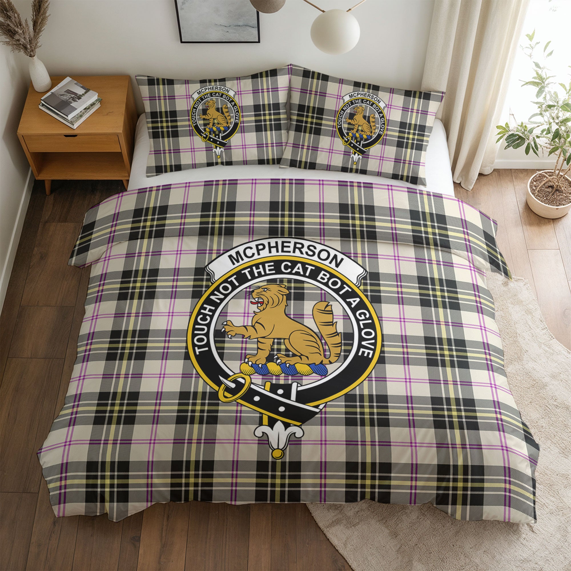 McPherson Dress Ancient Tartan Crest Bedding Set