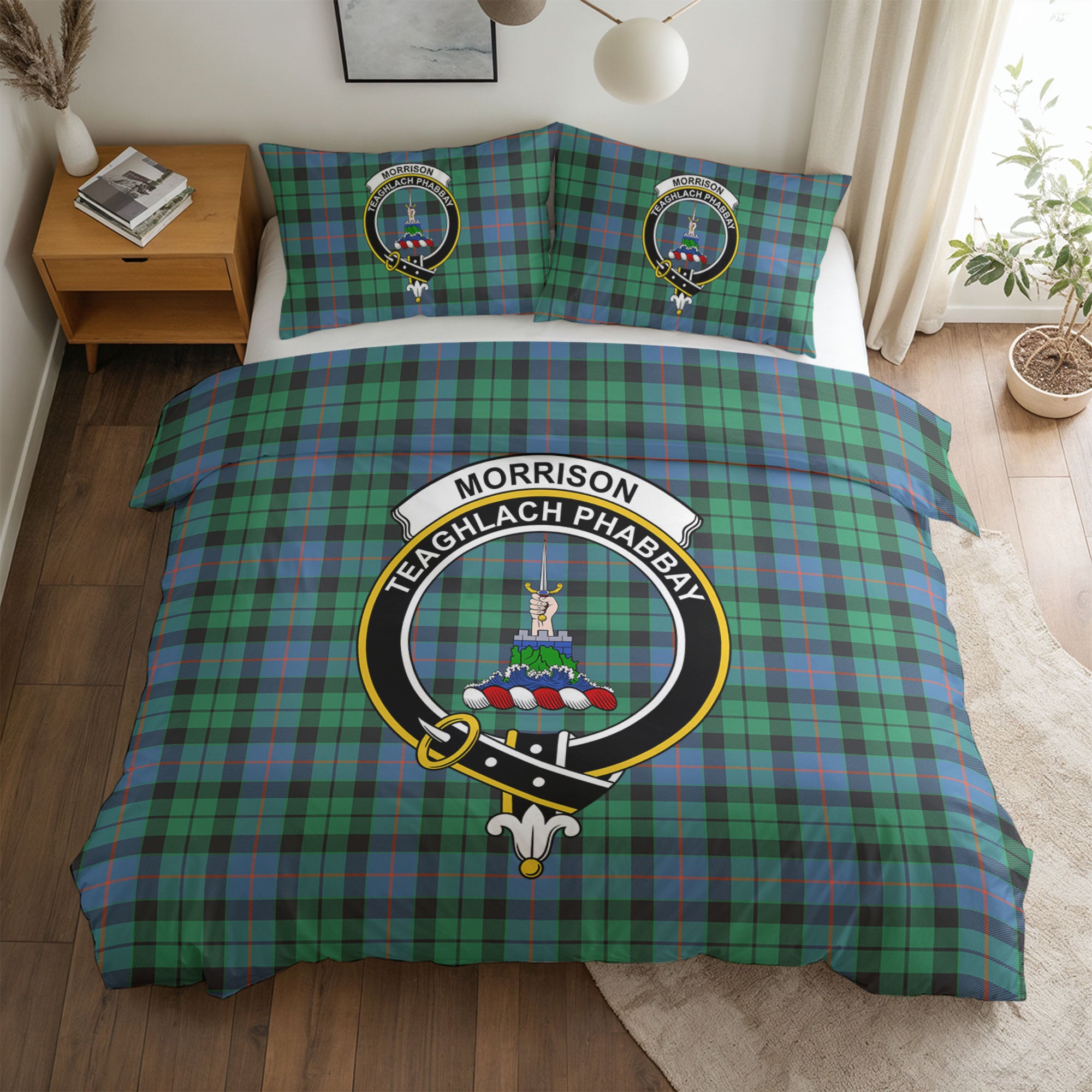 Morrison Ancient Tartan Crest Bedding Set