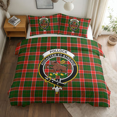 Pollock Tartan Crest Bedding Set