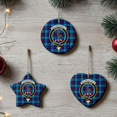 MacCorquodale Tartan Crest Christmas Ceramic Ornament