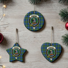 MacLaren Ancient Tartan Crest Christmas Ceramic Ornament