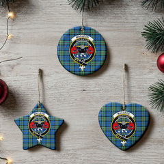 MacLeod of Harris Ancient Tartan Crest Christmas Ceramic Ornament