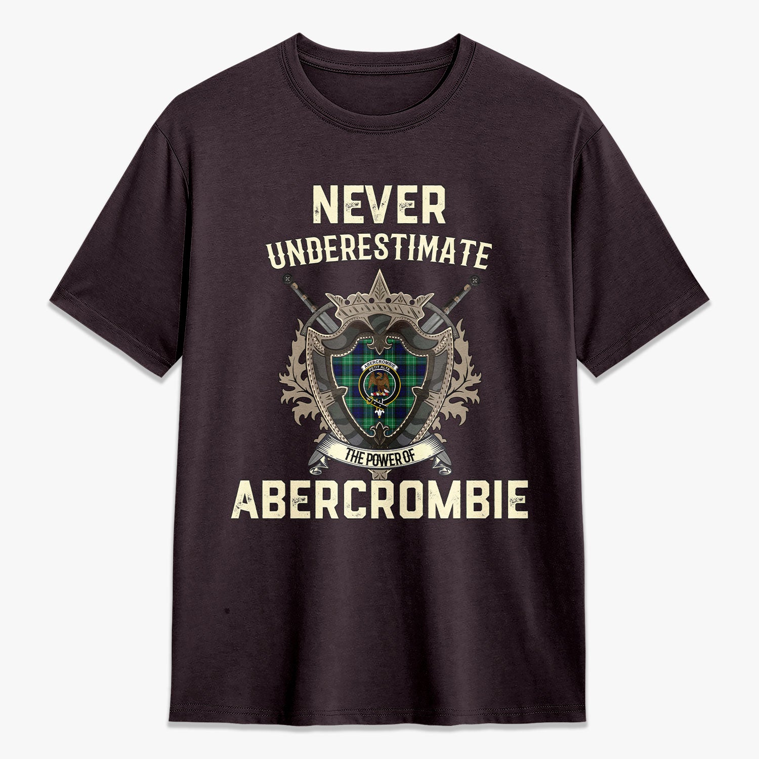 Abercrombie Tartan Crest 2D T-shirt - Never Underestimate Style