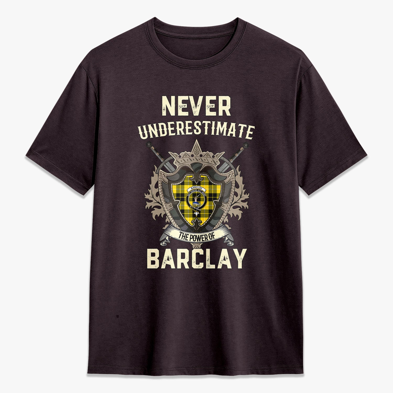 Barclay Dress Modern Tartan Crest 2D T-shirt - Never Underestimate Style