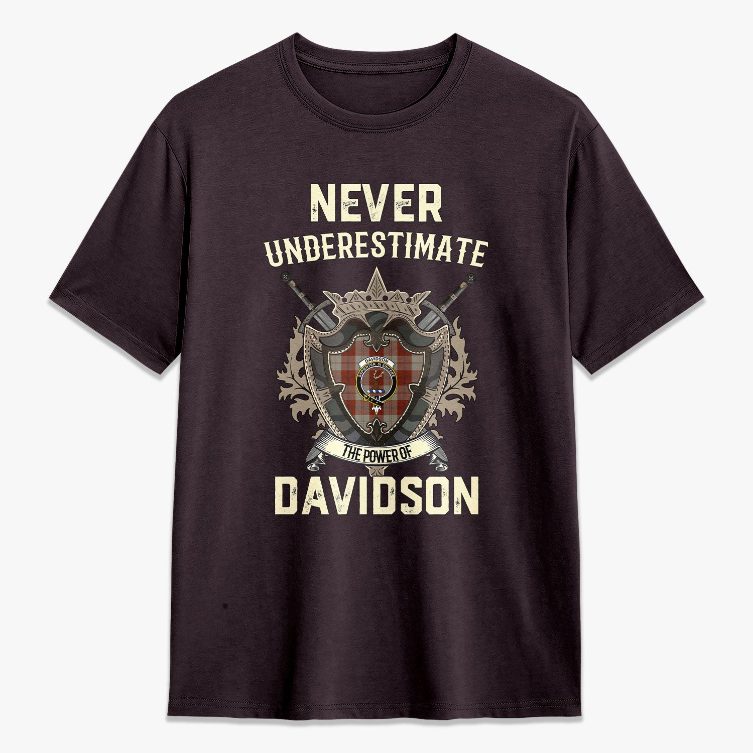 Davidson Dress Dancers Tartan Crest 2D T-shirt - Never Underestimate Style