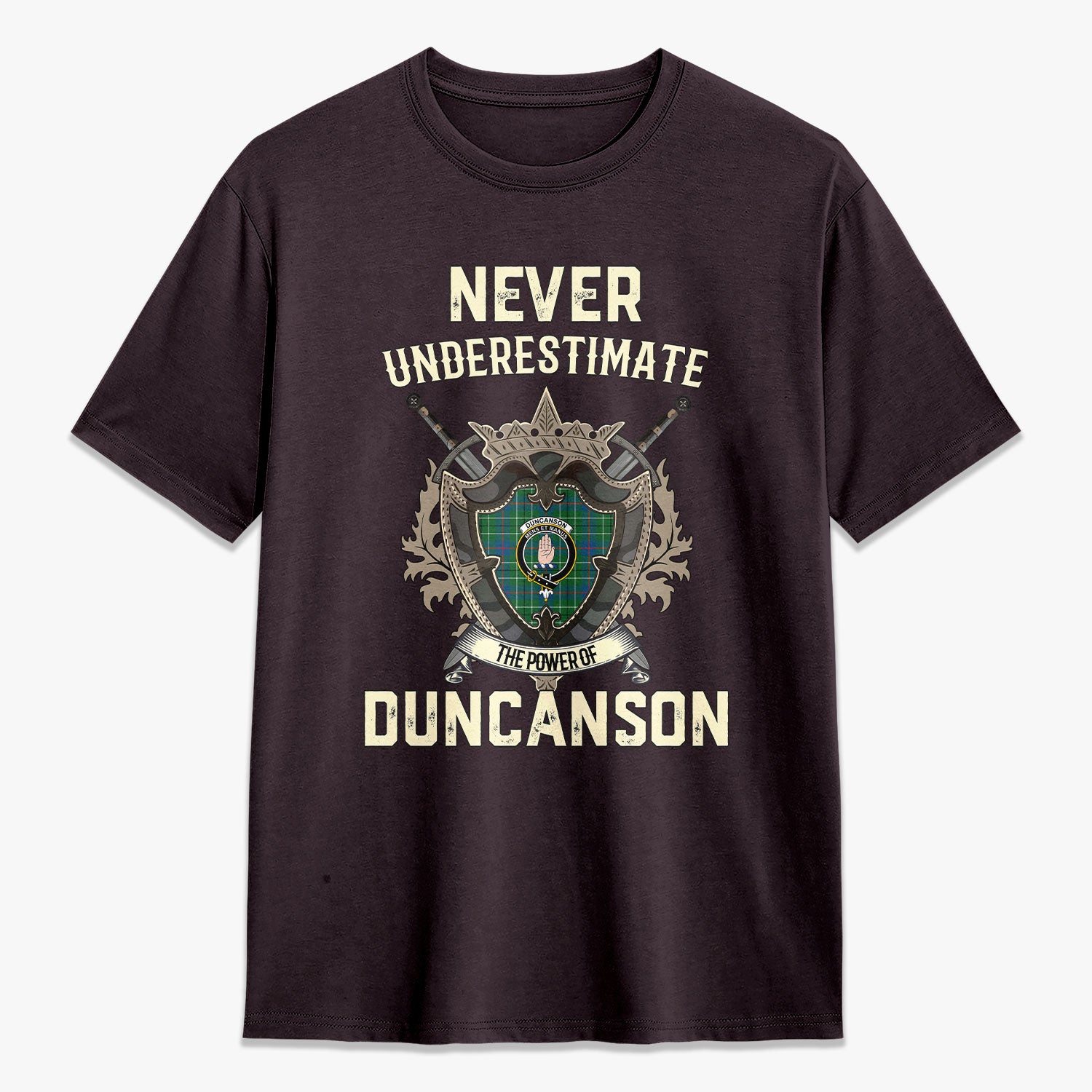 Duncanson Tartan Crest 2D T-shirt - Never Underestimate Style
