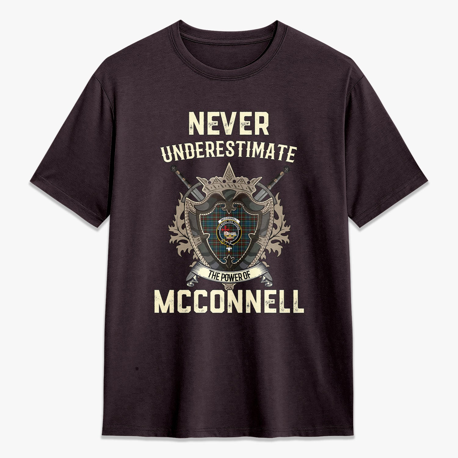 McConnell Tartan Crest 2D T-shirt - Never Underestimate Style