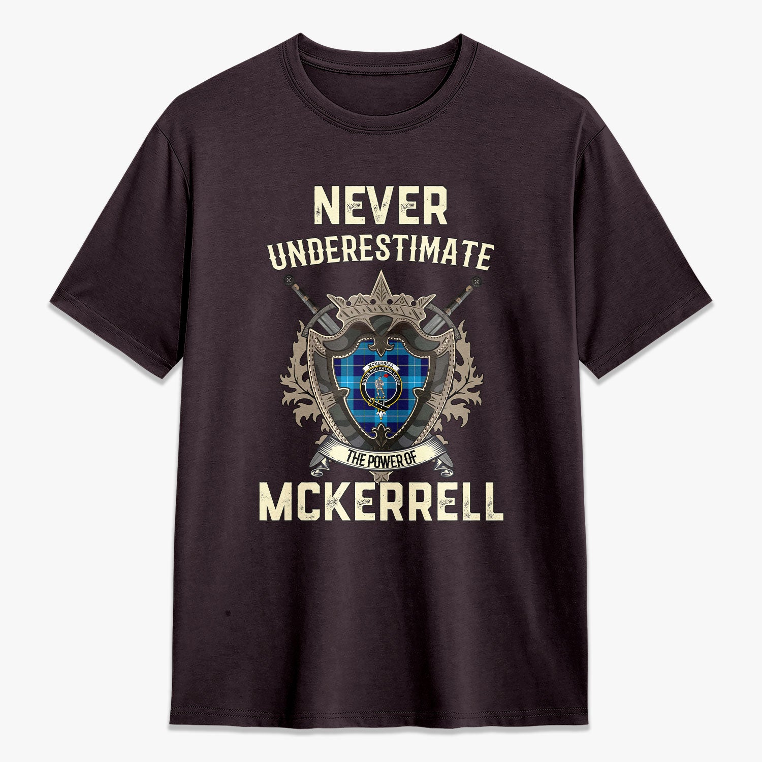 McKerrell Tartan Crest 2D T-shirt - Never Underestimate Style