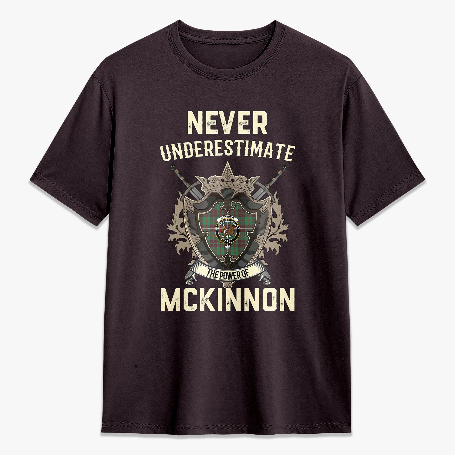 McKinnon Hunting Ancient Tartan Crest 2D T-shirt - Never Underestimate Style