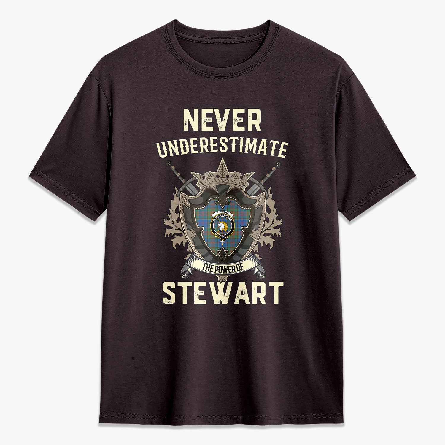 Stewart of Appin Hunting Ancient Tartan Crest 2D T-shirt - Never Underestimate Style