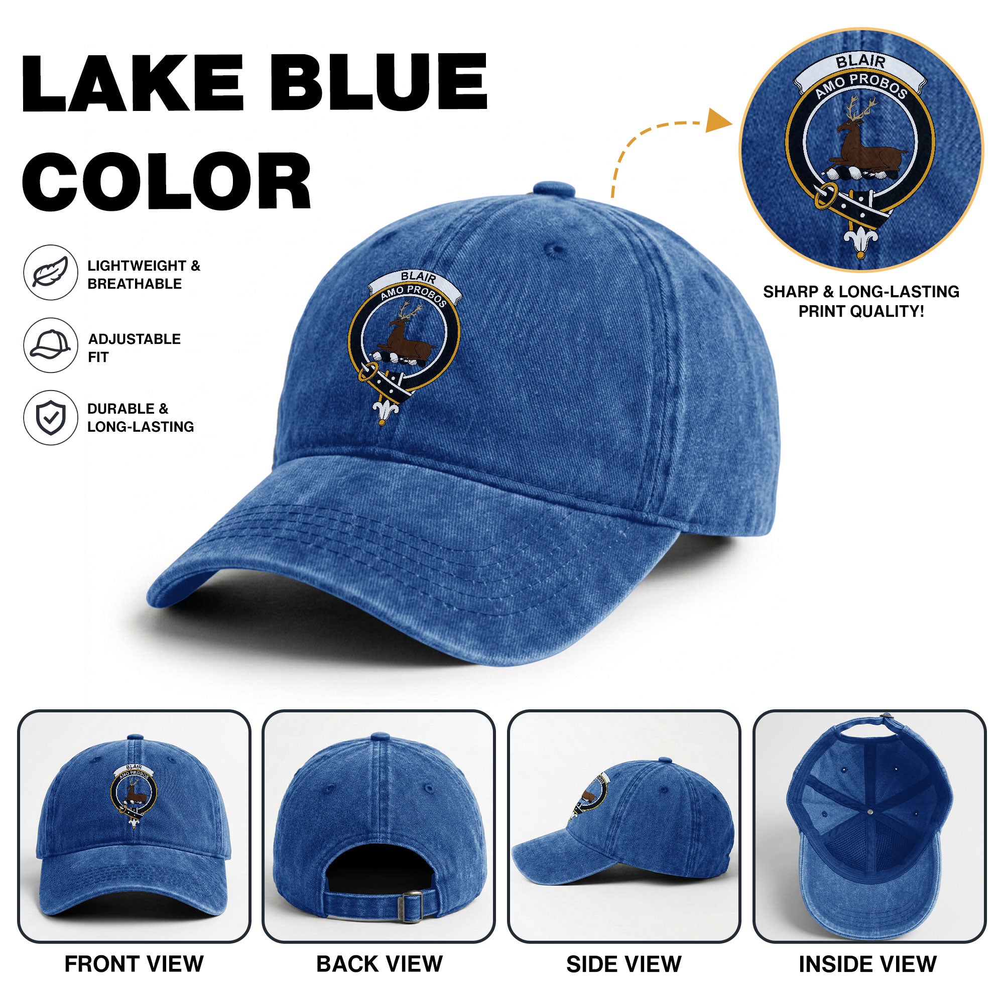 Blair Crest Washed Classic Cap