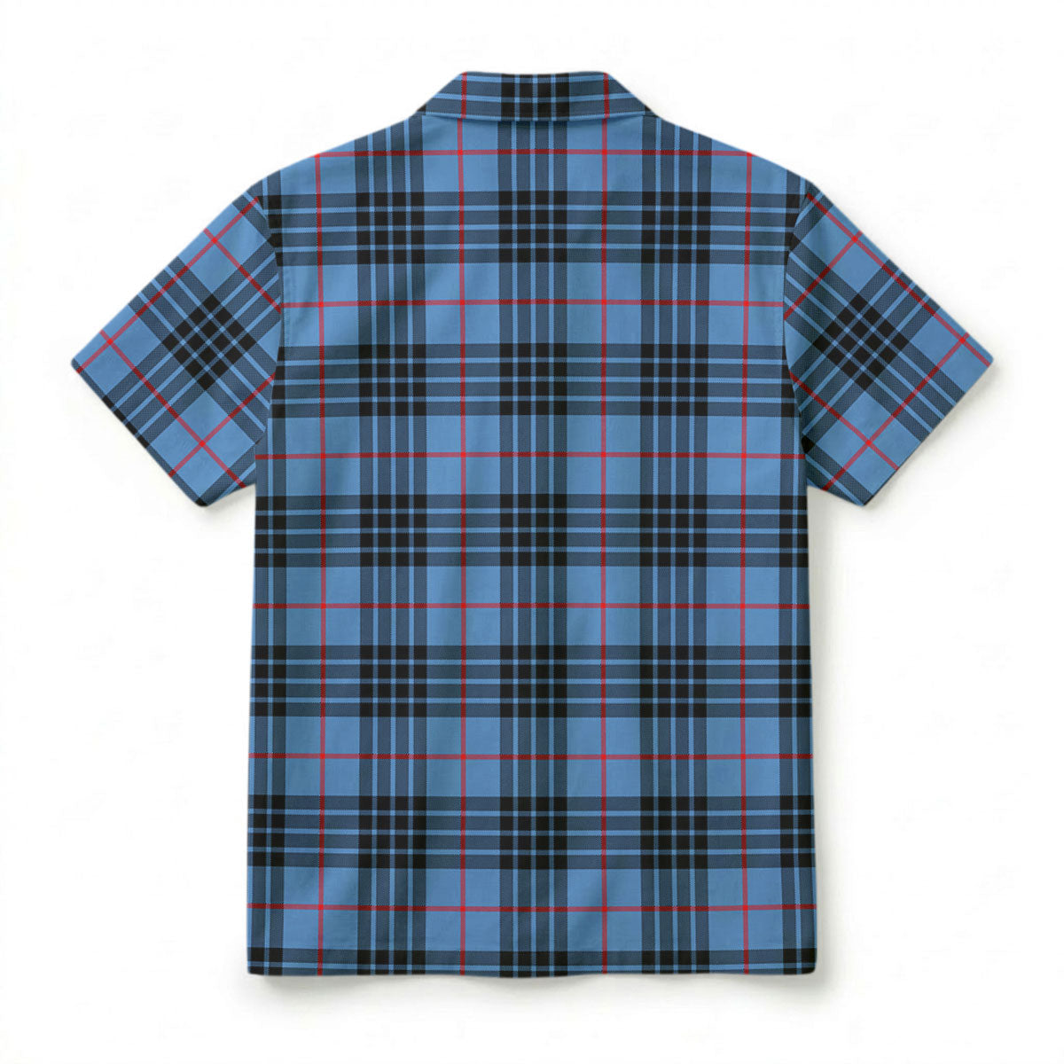 MacKay Blue Tartan Crest Hawaiian Shirt