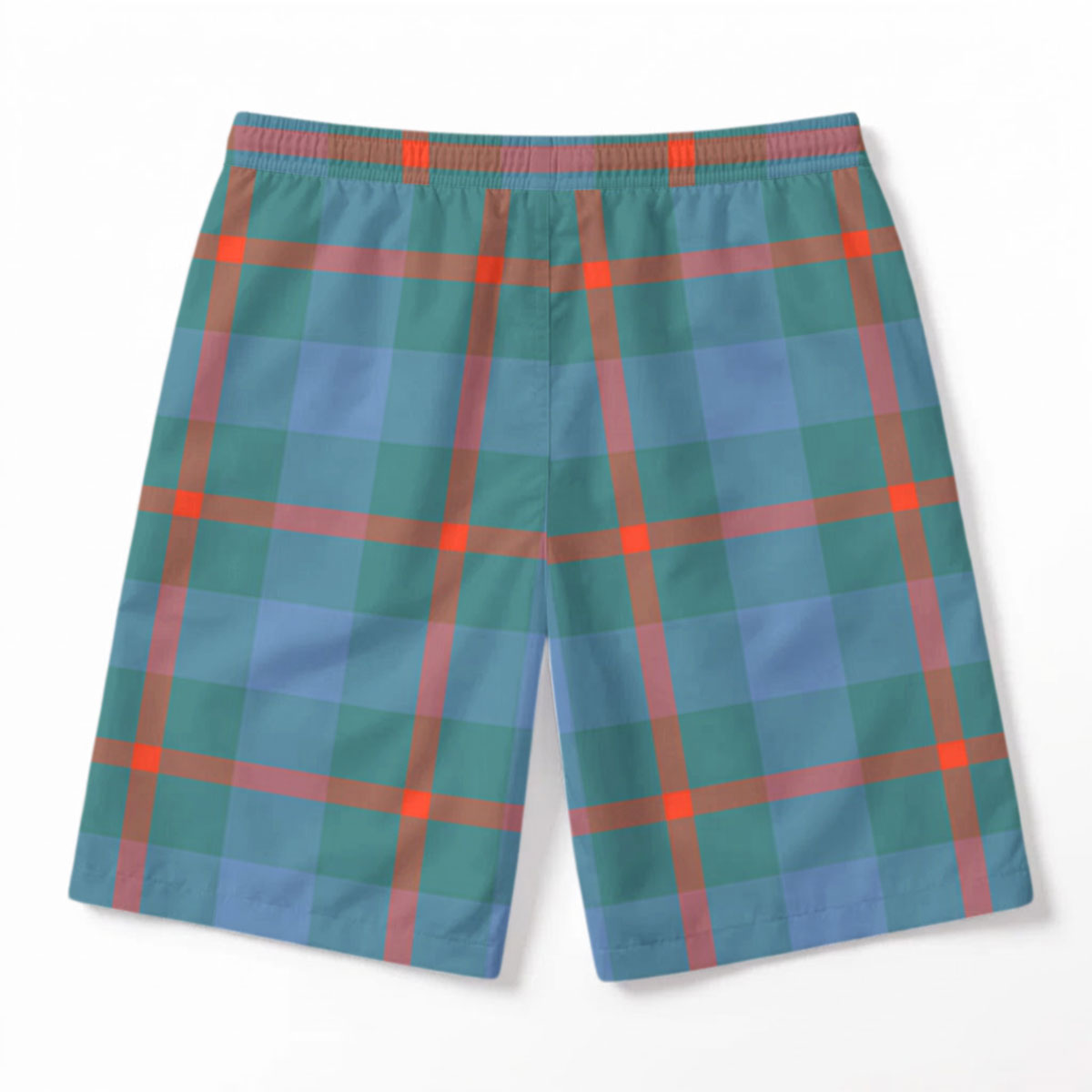 Agnew Ancient Tartan Crest Men's Beach Shorts