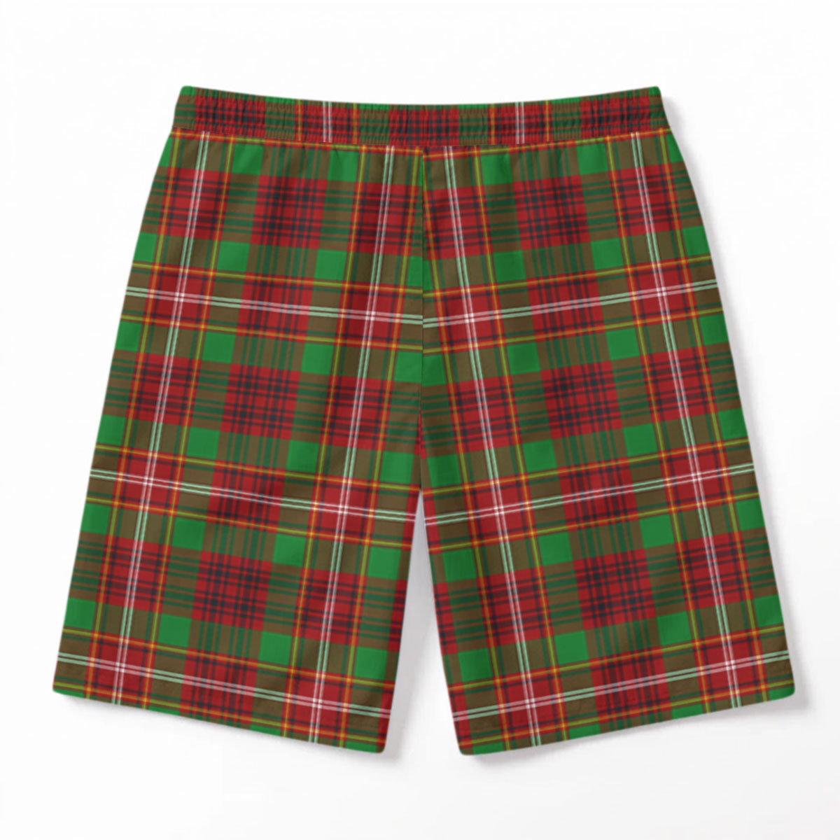 Ainslie Tartan Crest Men's Beach Shorts