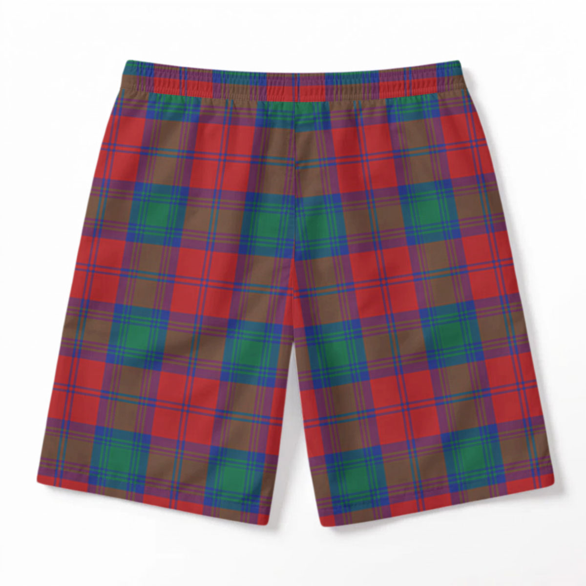 Auchinleck Tartan Crest Men's Beach Shorts