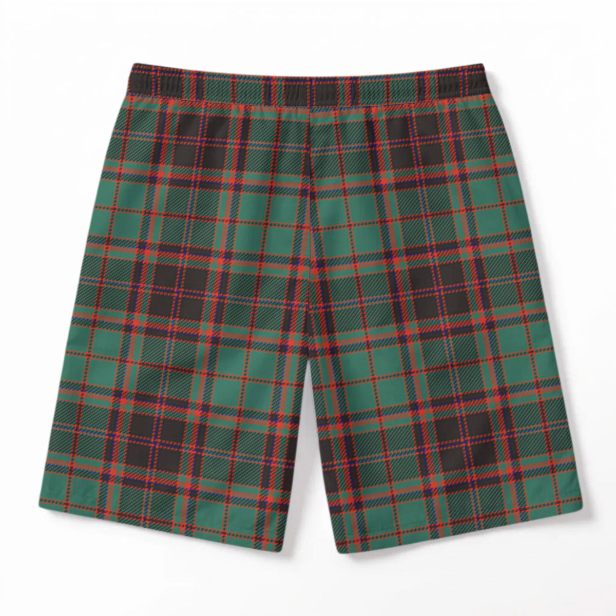 Buchan Ancient Tartan Crest Men's Beach Shorts
