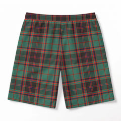 Buchan Ancient Tartan Crest Men's Beach Shorts