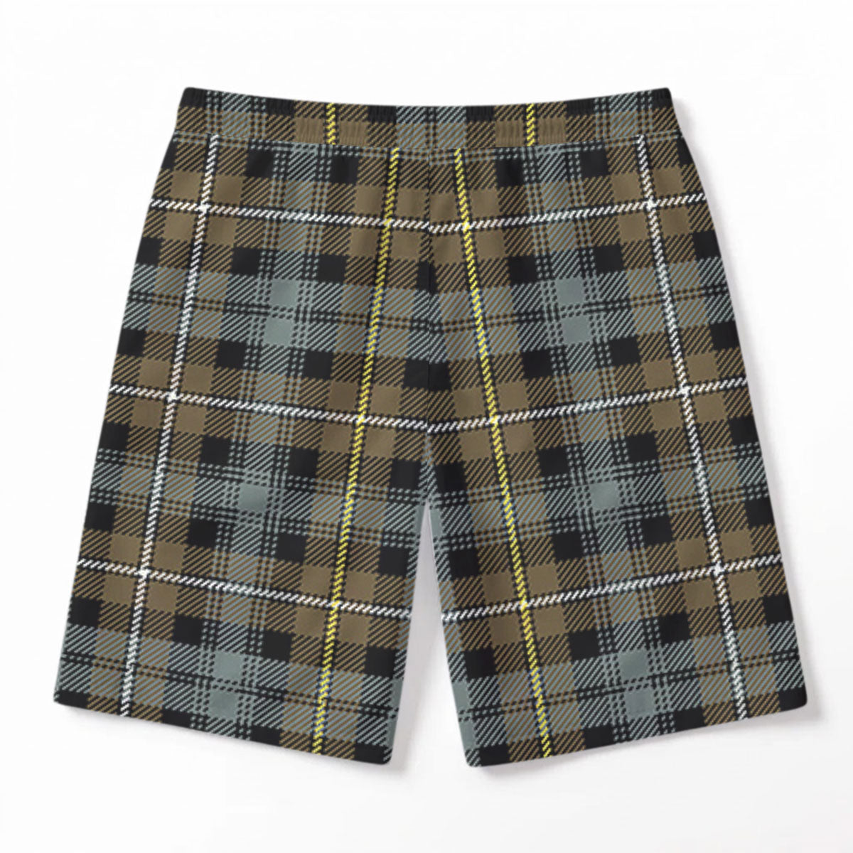 Campbell Argyll Weathered Tartan Crest Men's Beach Shorts