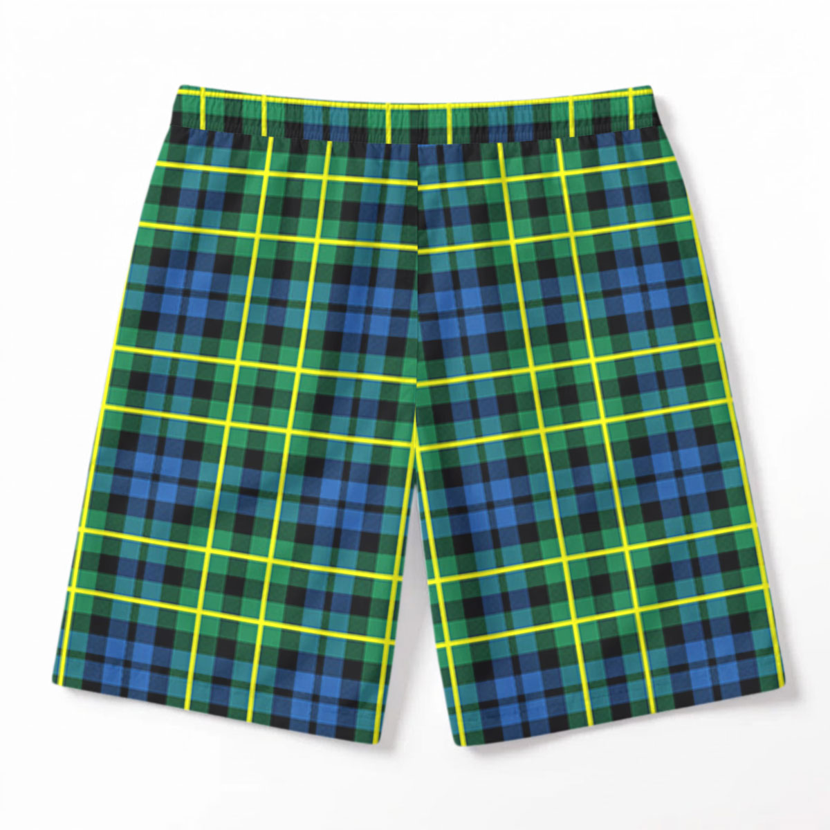 Campbell of Breadalbane Ancient Tartan Crest Men's Beach Shorts