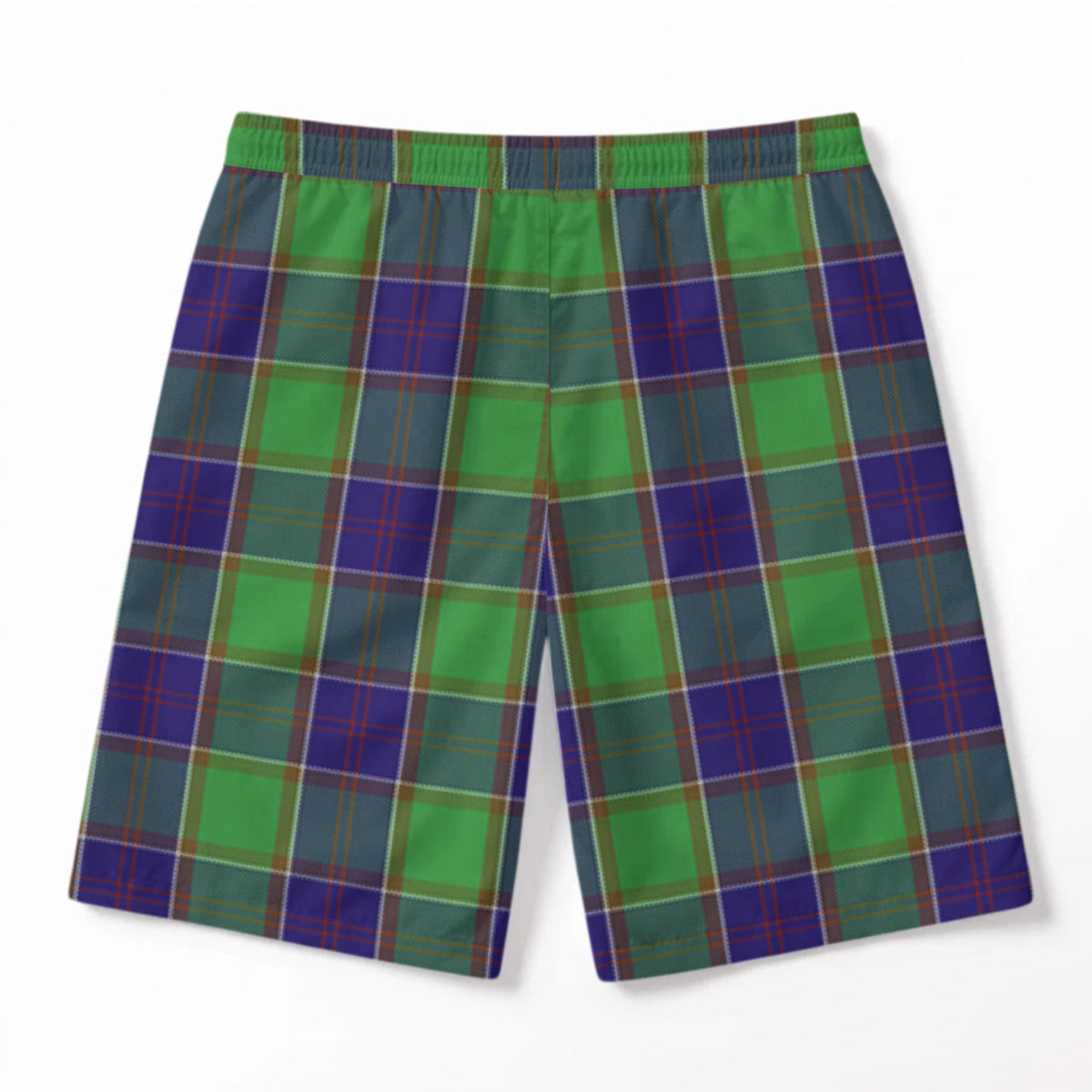 Colville Tartan Crest Men's Beach Shorts