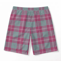 Crawford Ancient Tartan Crest Men's Beach Shorts