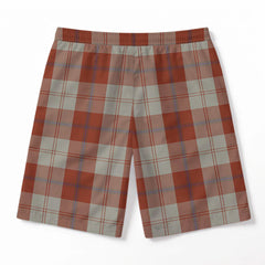Davidson Dress Dancers Tartan Crest Men's Beach Shorts
