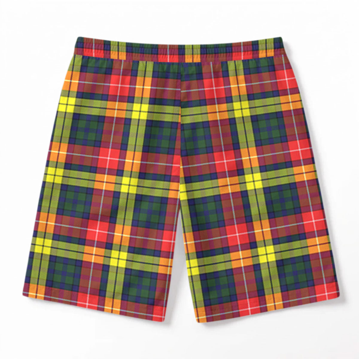 Dewar Tartan Crest Men's Beach Shorts