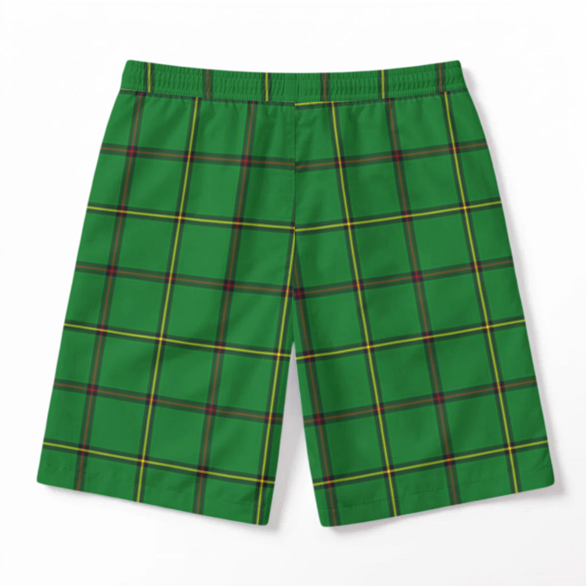 Don Tartan Crest Men's Beach Shorts