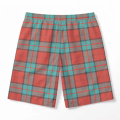 Dunbar Ancient Tartan Crest Men's Beach Shorts