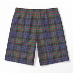Fletcher of Dunans Tartan Crest Men's Beach Shorts