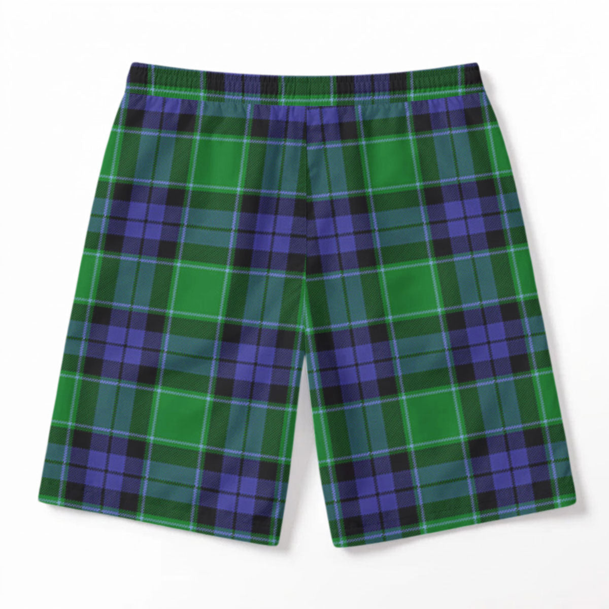 Graham of Menteith Modern Tartan Crest Men's Beach Shorts
