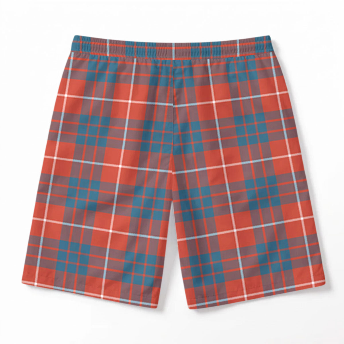 Hamilton Ancient Tartan Crest Men's Beach Shorts