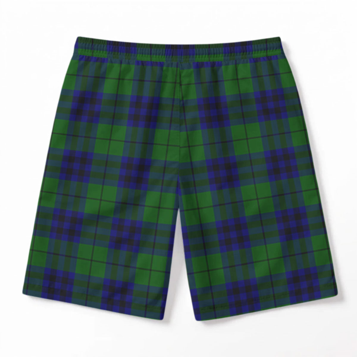 Keith Modern Tartan Crest Men's Beach Shorts