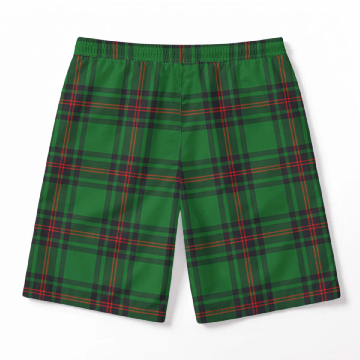 Kinloch Tartan Crest Men's Beach Shorts