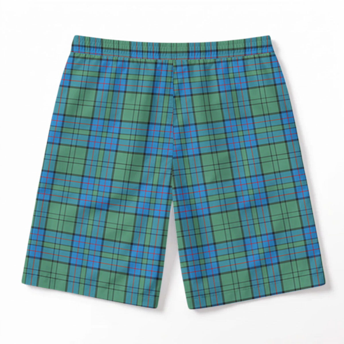 Lockhart Tartan Crest Men's Beach Shorts