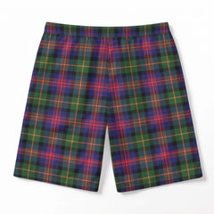 Logan Modern Tartan Crest Men's Beach Shorts