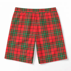 MacAulay Modern Tartan Crest Men's Beach Shorts