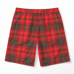MacDougall Modern Tartan Crest Men's Beach Shorts