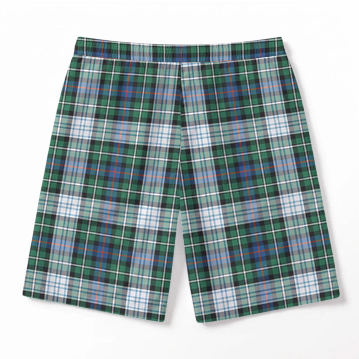 MacKenzie Dress Ancient Tartan Crest Men's Beach Shorts