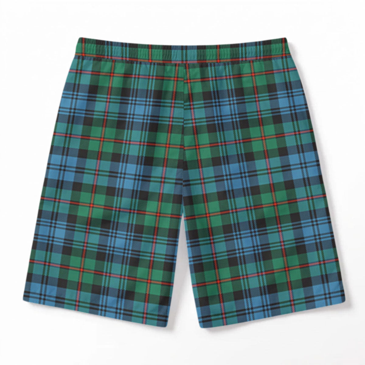 MacKinlay Ancient Tartan Crest Men's Beach Shorts