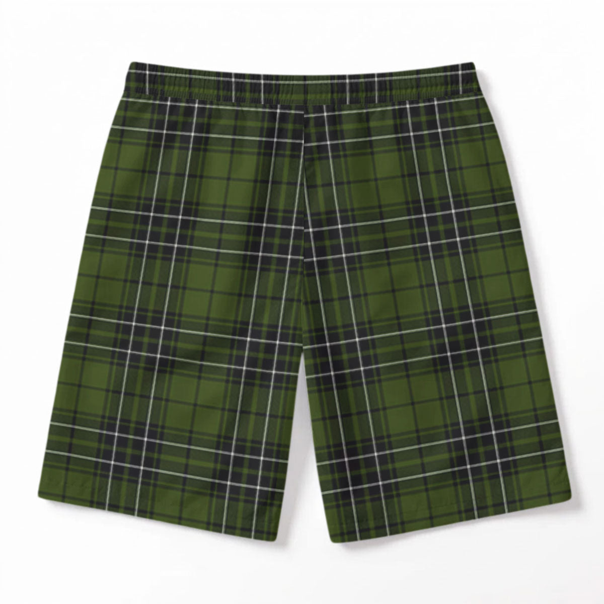 MacLean Hunting Tartan Crest Men's Beach Shorts