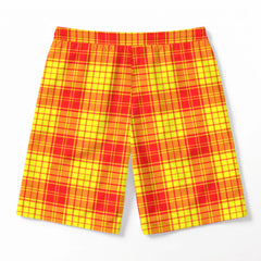 MacMillan Clan Tartan Crest Men's Beach Shorts