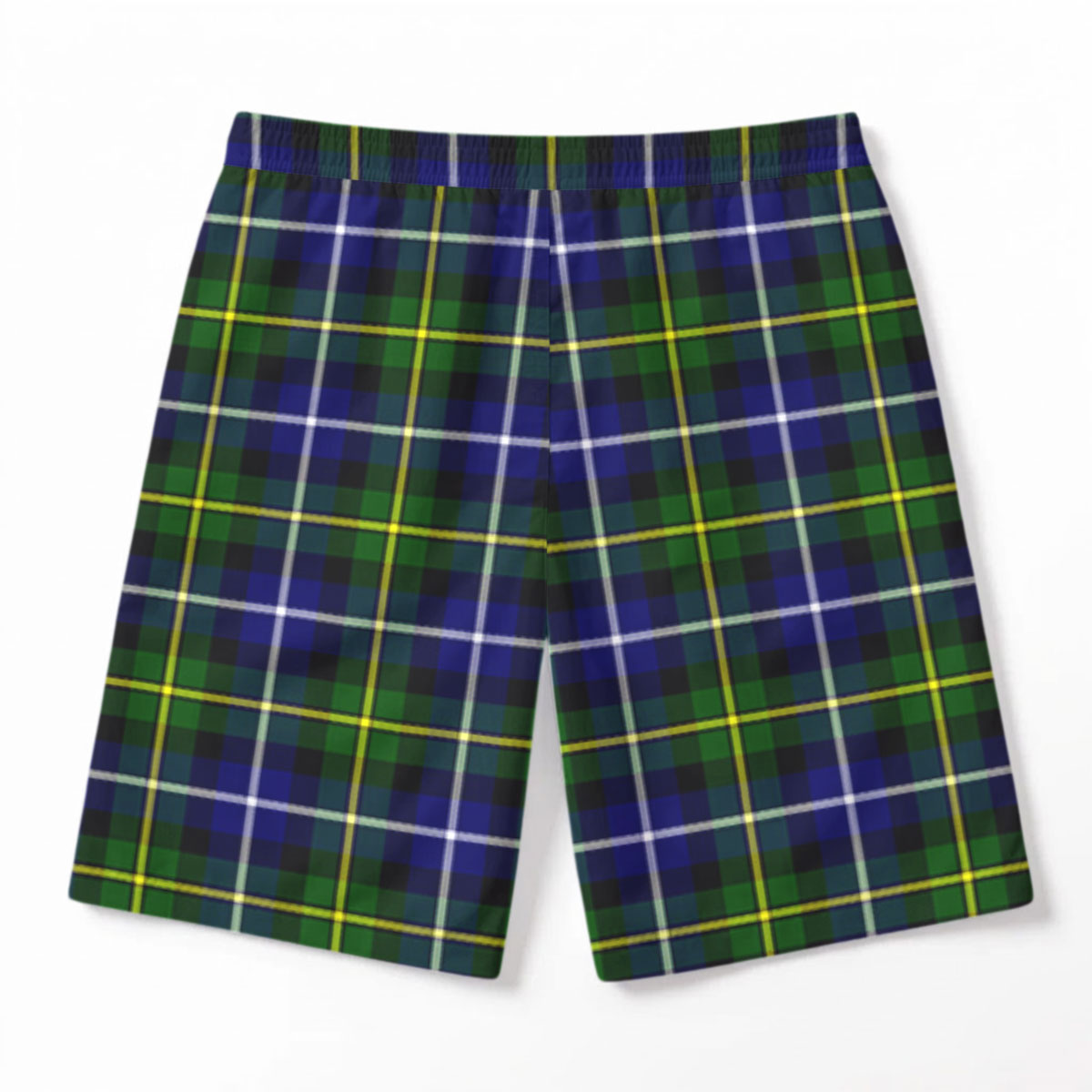 MacNeil of Barra Modern Tartan Crest Men's Beach Shorts