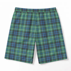 MacNeil of Colonsay Ancient Tartan Crest Men's Beach Shorts