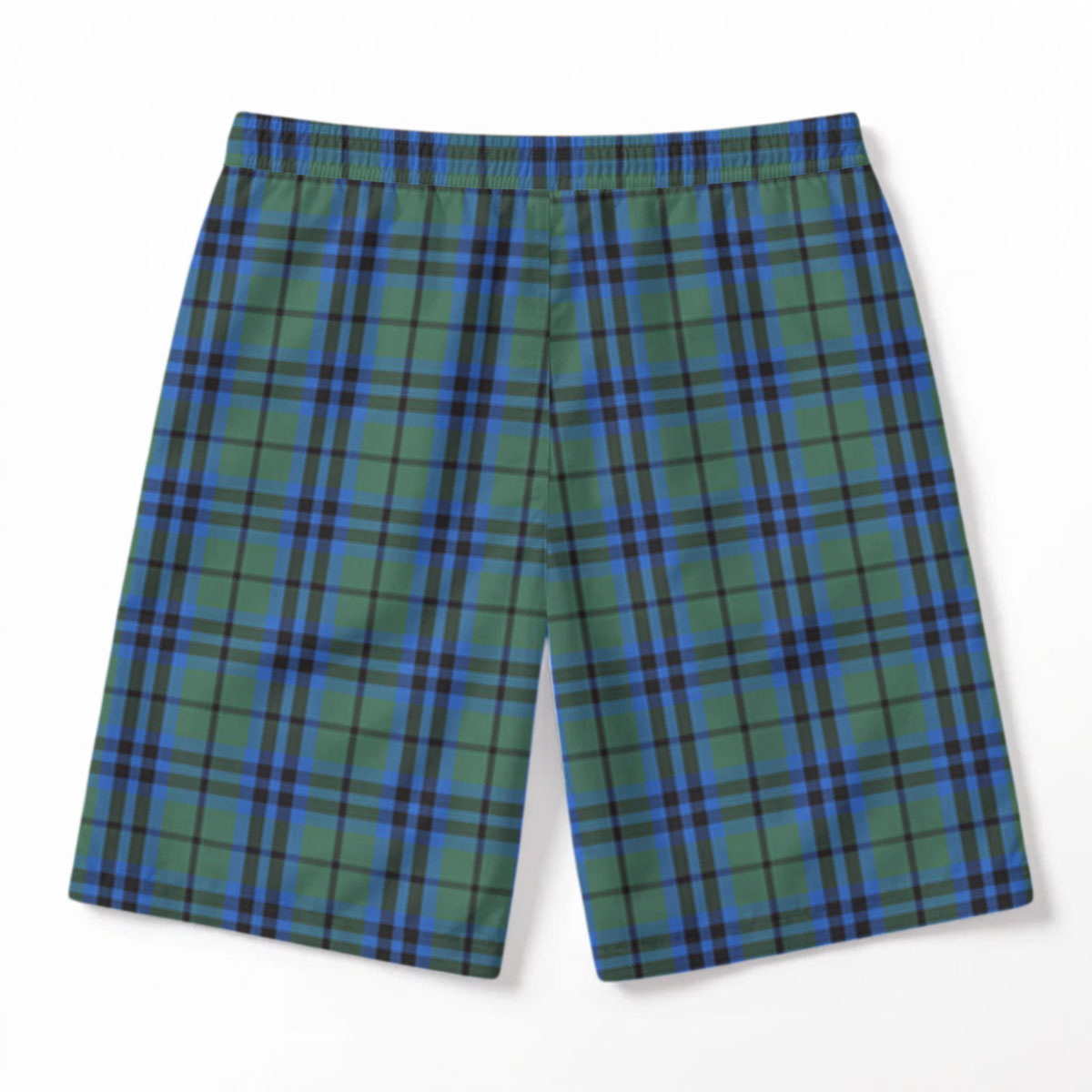 Marshall Tartan Crest Men's Beach Shorts