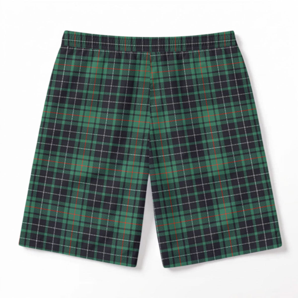 McAulay Hunting Ancient Tartan Crest Men's Beach Shorts