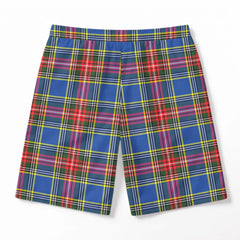 McBeth Modern Tartan Crest Men's Beach Shorts
