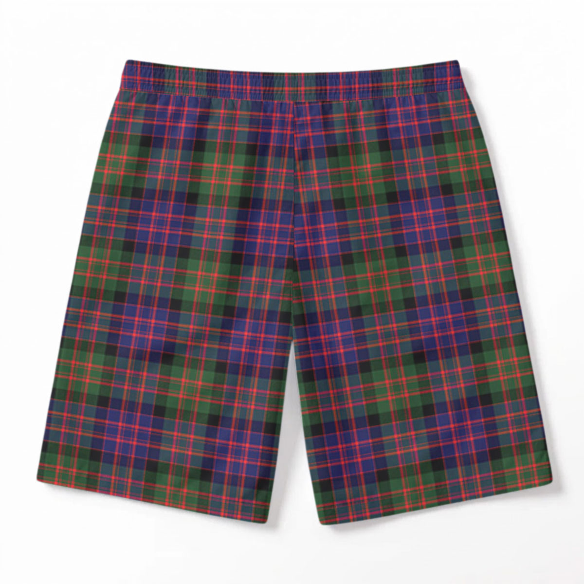 McDonnell of Glengarry Modern Tartan Crest Men's Beach Shorts