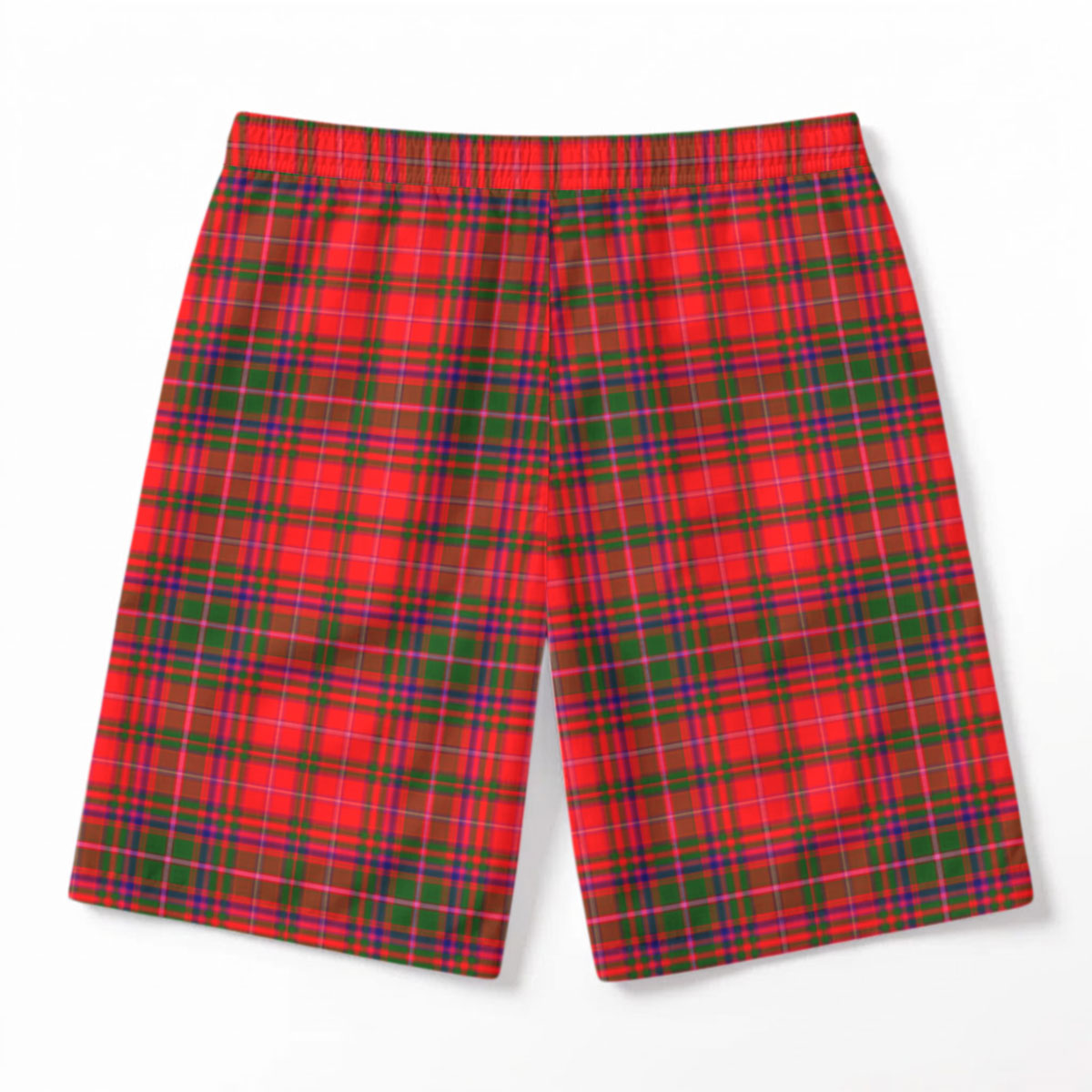 McDougall Modern Tartan Crest Men's Beach Shorts