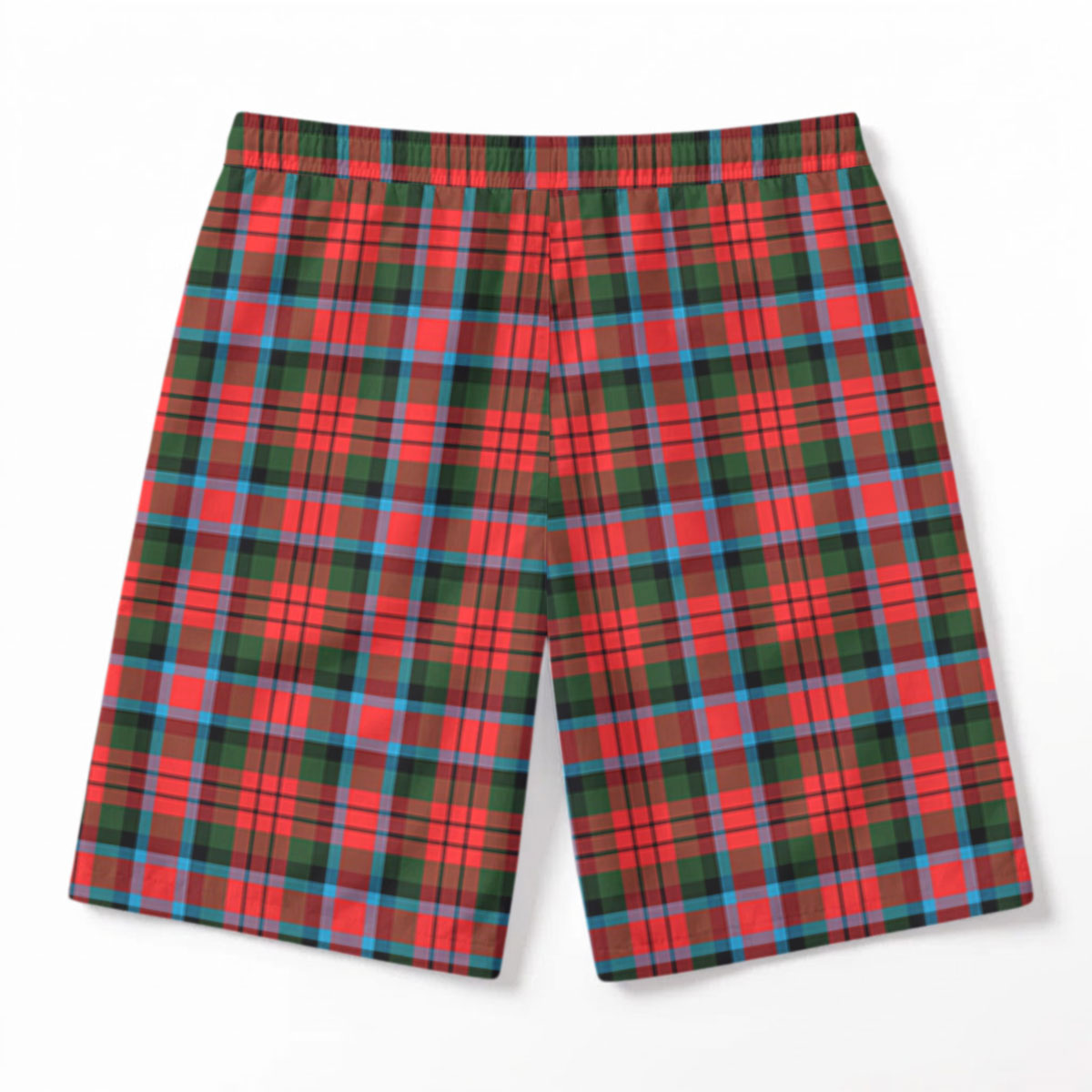 McDuff Modern Tartan Crest Men's Beach Shorts